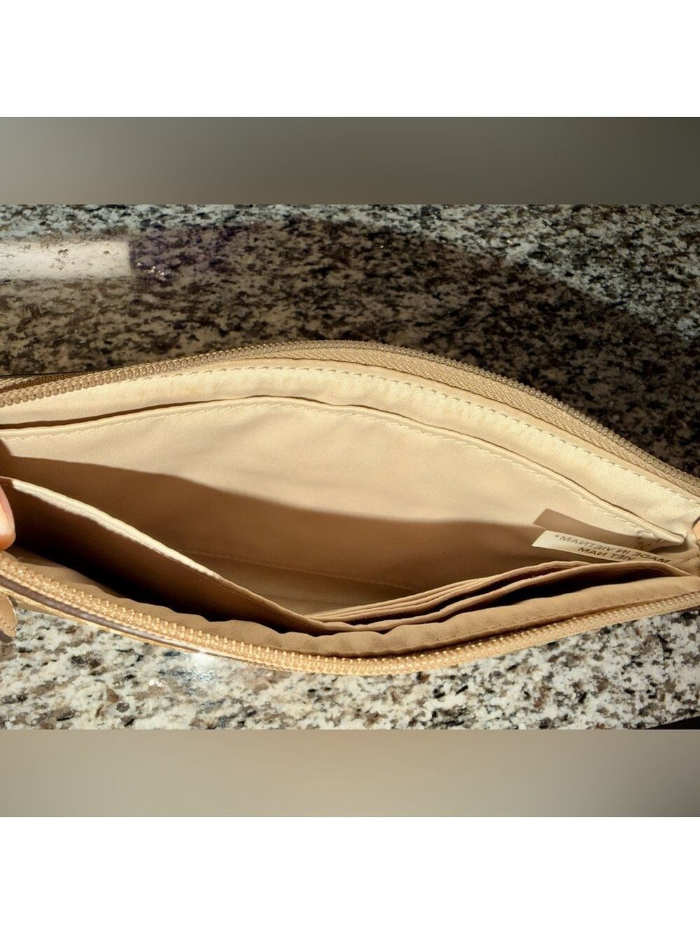 Coach Signature Peyton Dream C Go-Go Wristlet / Wallet - neutral colorway 🐚 - Picture 14 of 15